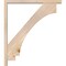 Ekena Millwork Imperial Block Smooth Bracket w/ Offset Brace, Douglas Fir, 3 1/2"W x 28"D x 32"H BKT0402X28X32IMP05SDF - alternate 4